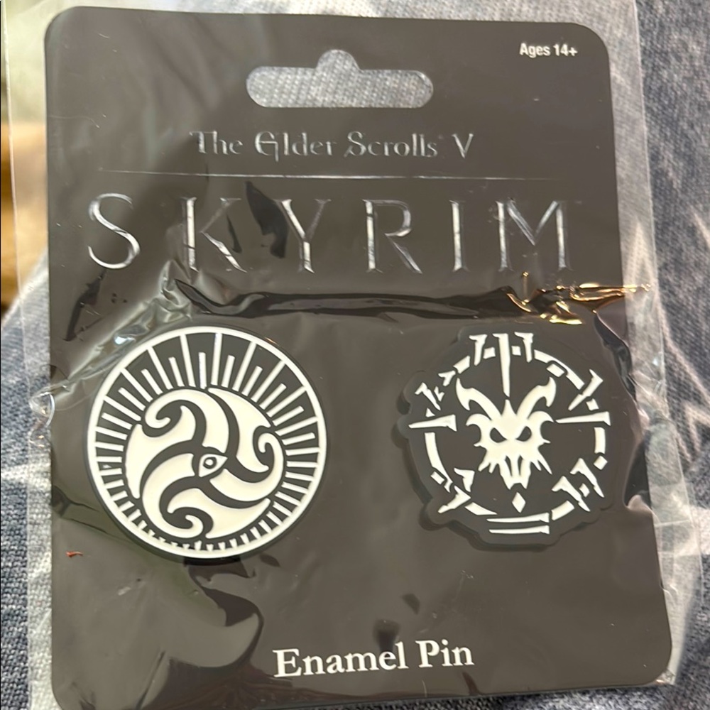 Elder Scrolls V Skyrim Enamel Pin Set Loot Crate Exclusive NIP